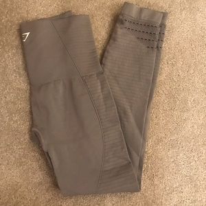 Tan gymshark leggings size-small cropped